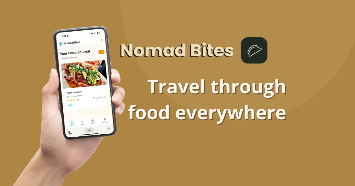 Nomad Bites - Food Journey - Farcaster Mini Apps